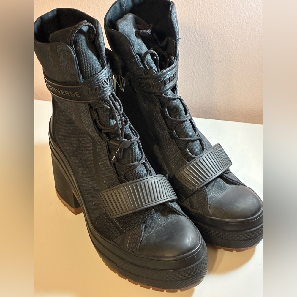 Converse Women's Black Heeled Boots